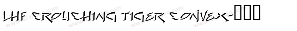 LHF Crouching Tiger CONVEX字体转换